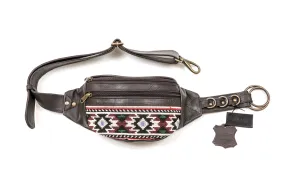 Leather Kilim Bumbag - Bohemian Brown