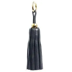 Leather Tassel - Gold/Slate Gray