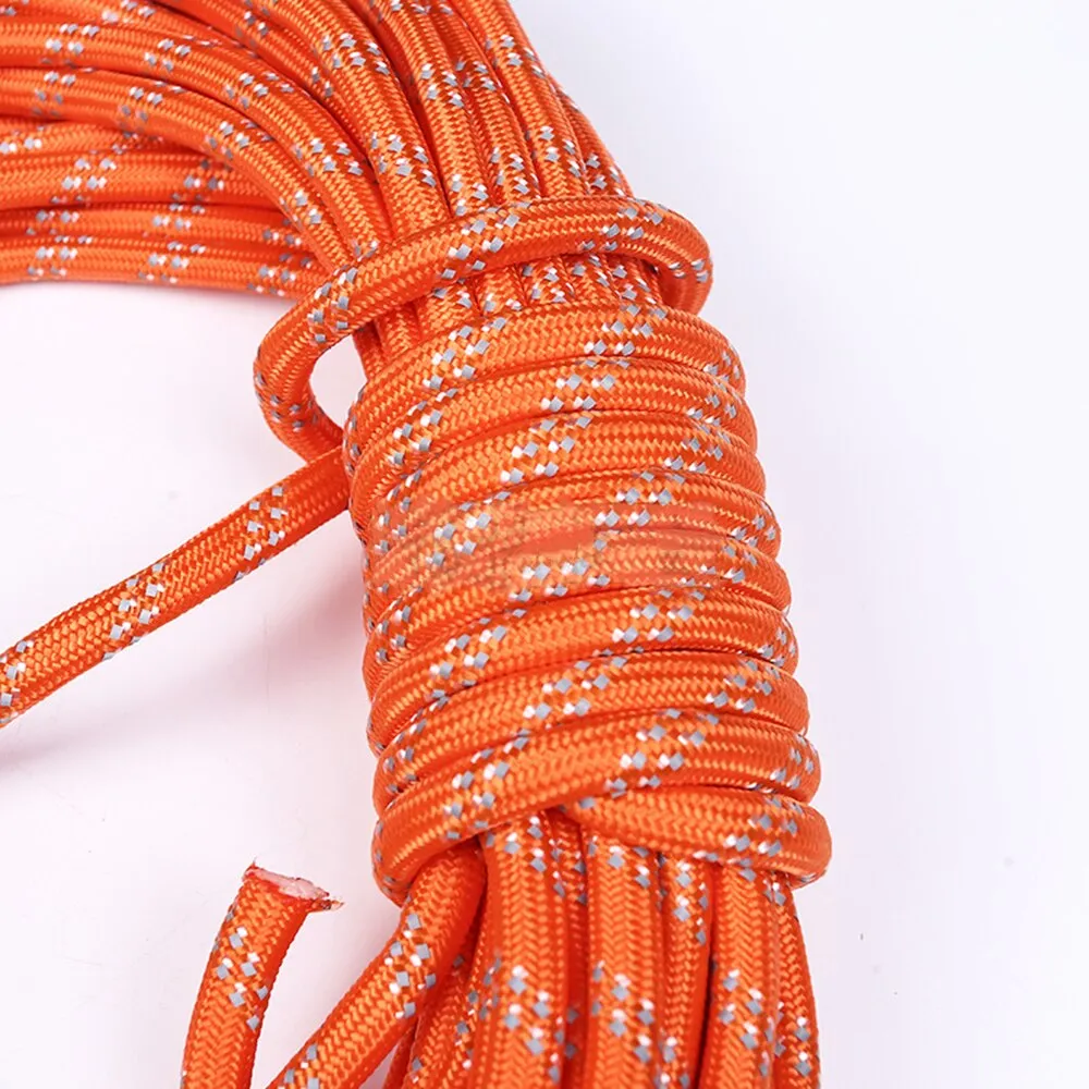 Lifeguard Rescue Reflective Rope 50ft/8mm, with Hand Ring