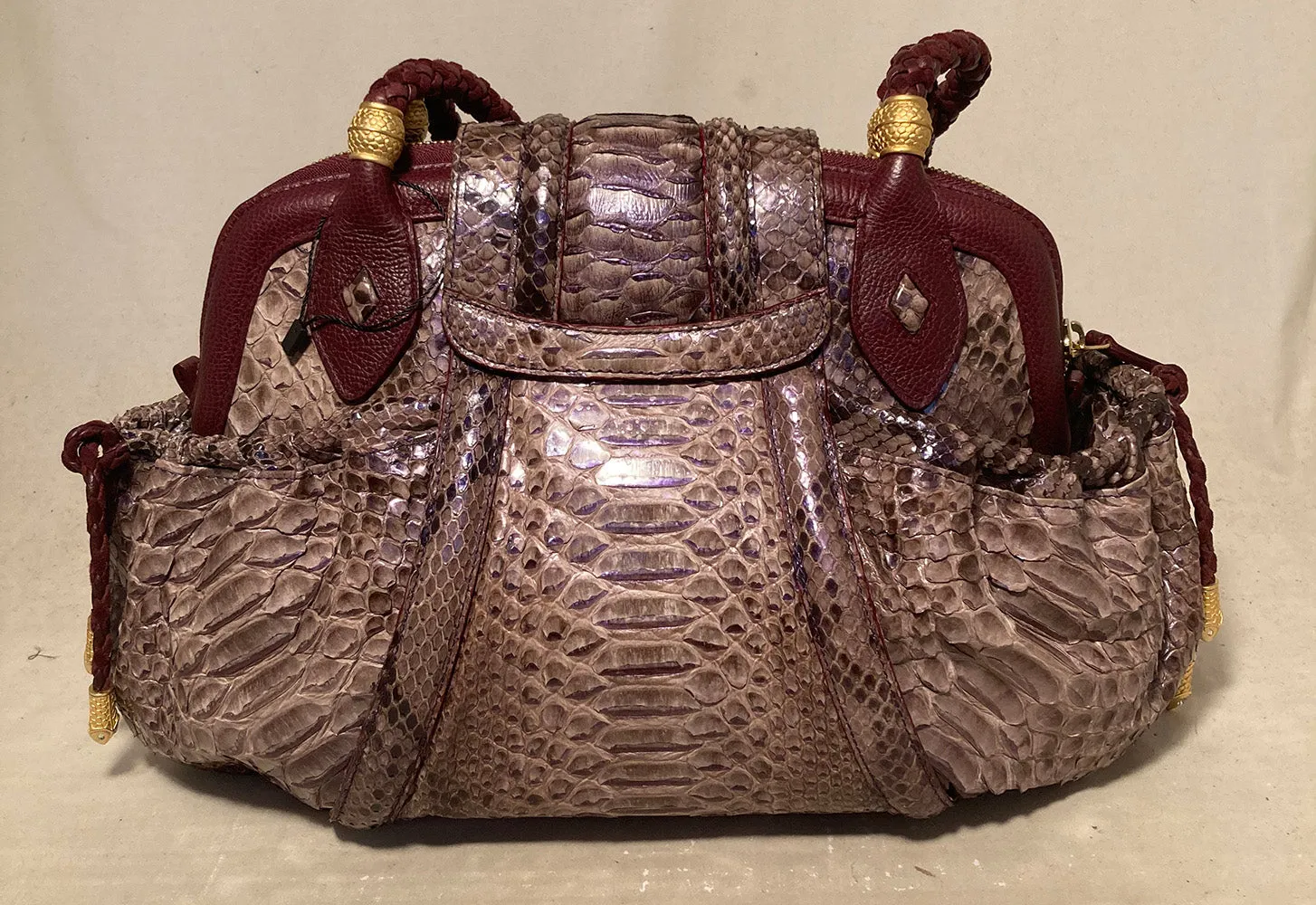 Limited Edition Judith Leiber Rachel Zoe Python Medusa Bag