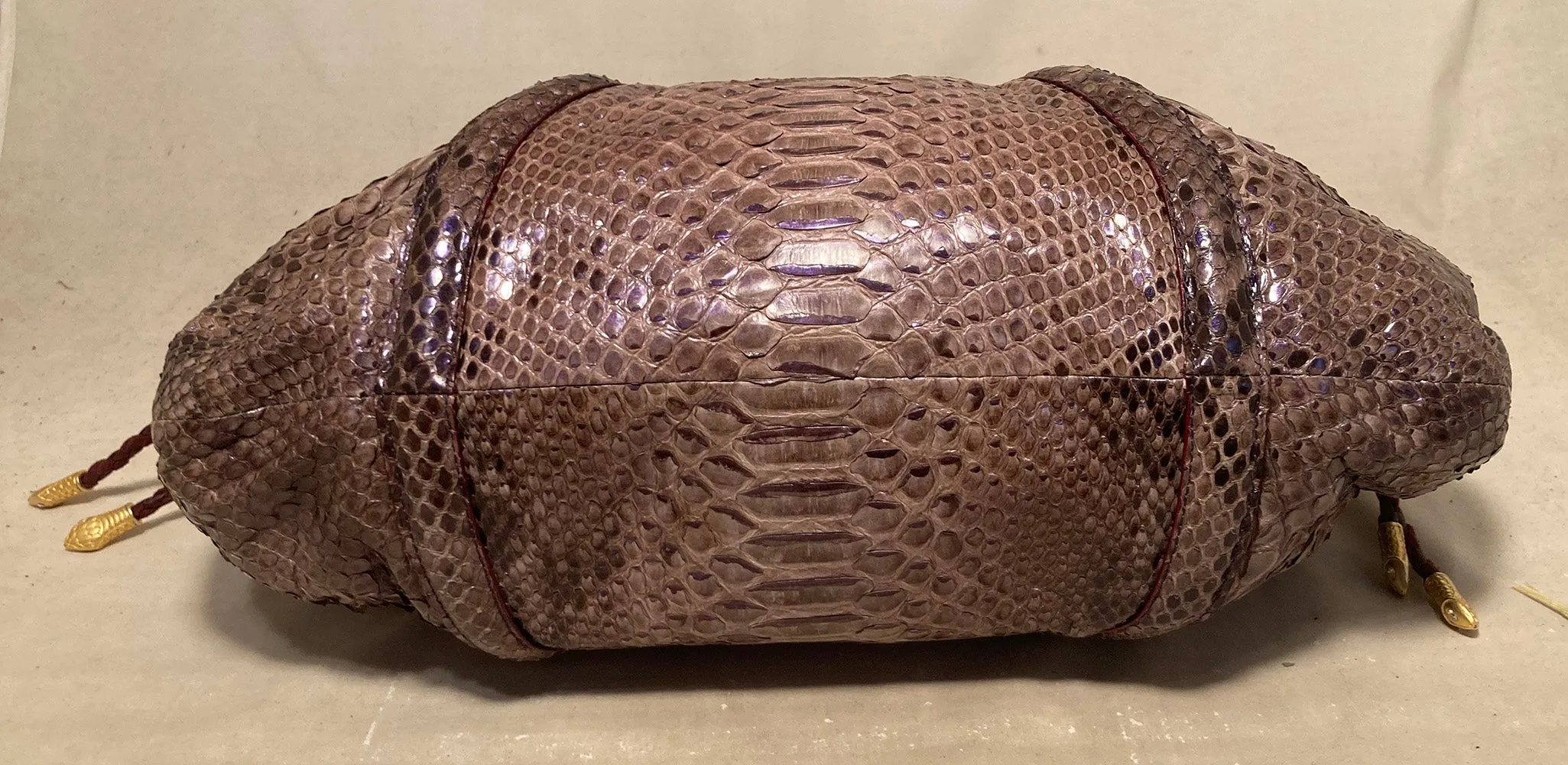 Limited Edition Judith Leiber Rachel Zoe Python Medusa Bag