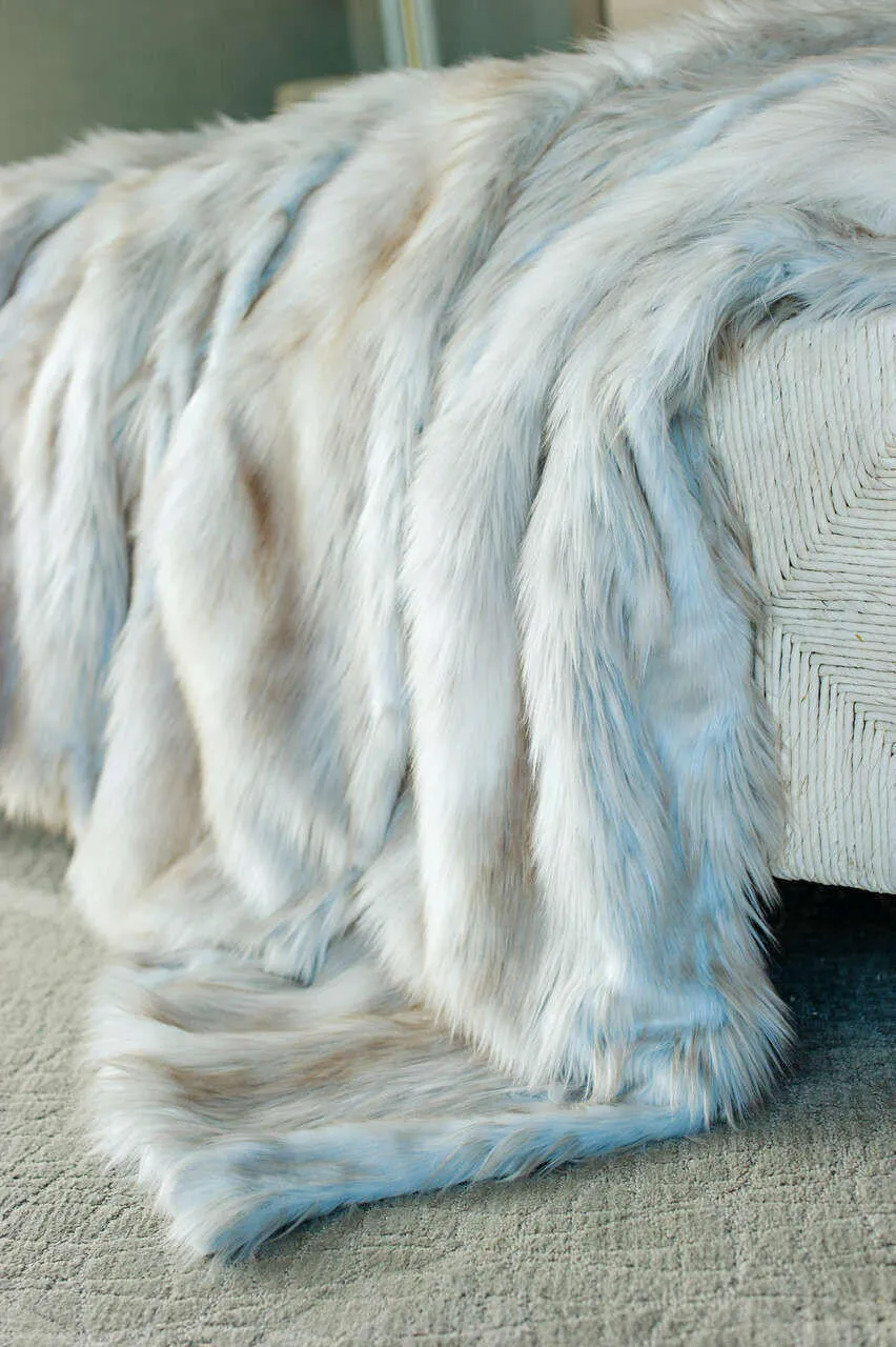 Limited Edition Siberian Fox Faux Fur Throw