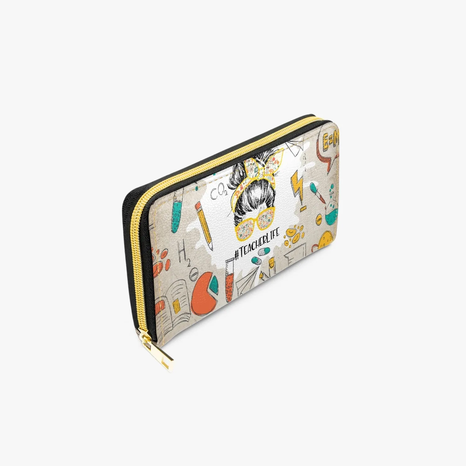 Long Type Zipper Purse, Teacher, awd-1371