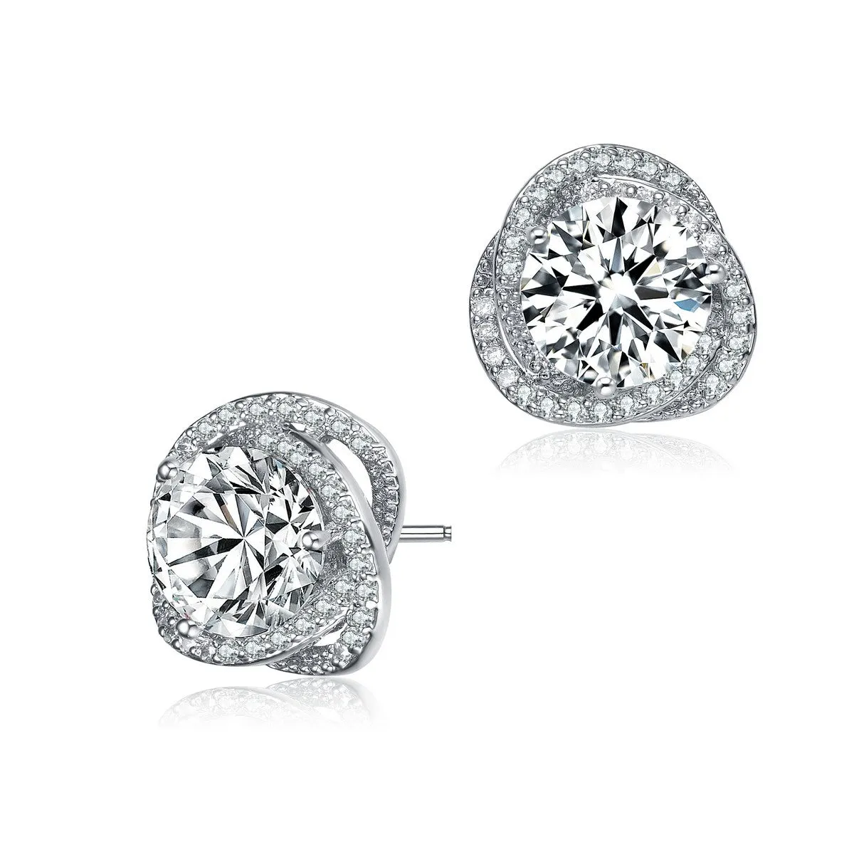 Marguerite Triple Halo CZ Stud Limited Edition Earring