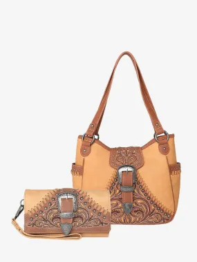 Montana West Embroidered Concealed Carry Purse