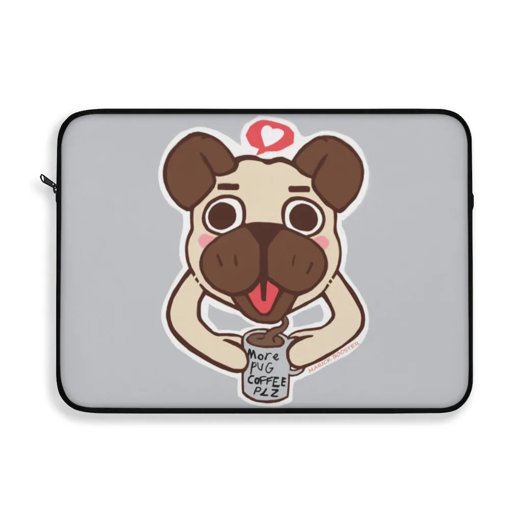 More Pug Coffee Please Laptop Sleeve