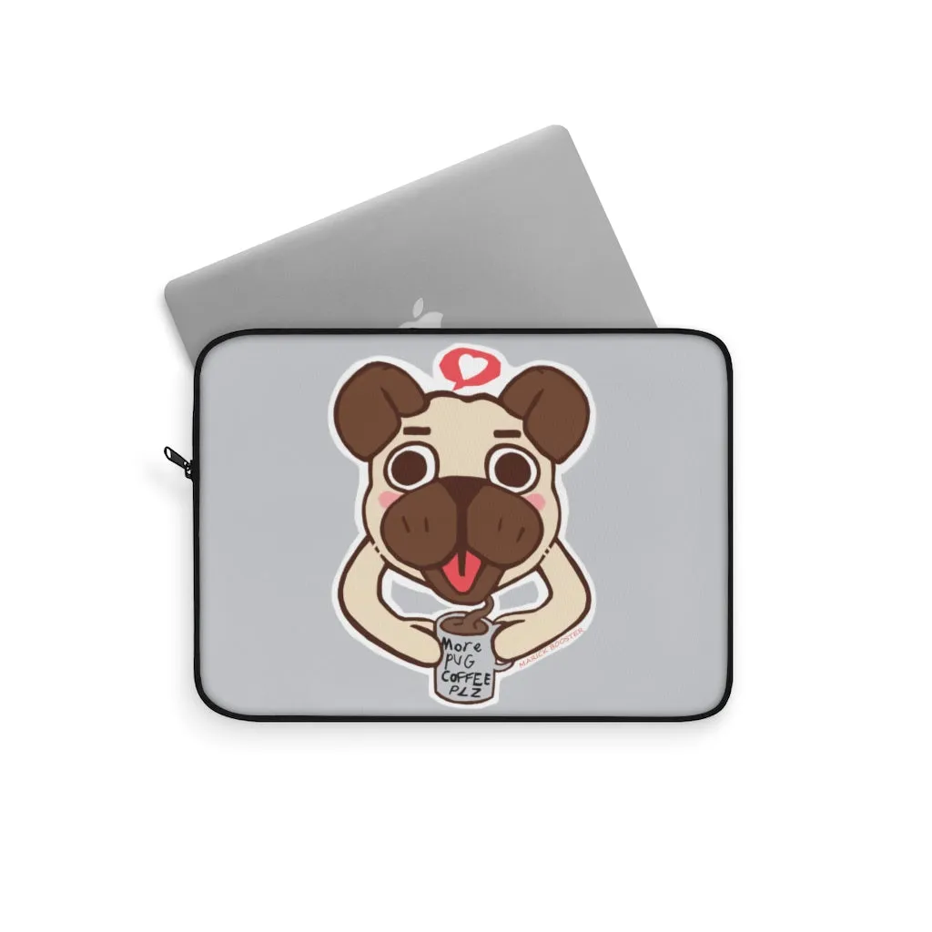 More Pug Coffee Please Laptop Sleeve