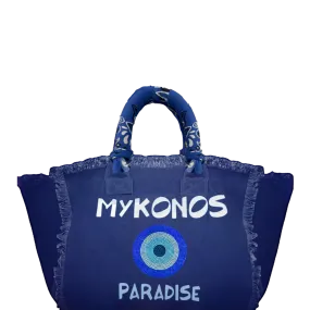 Mykonos Canvas Fringe Bag