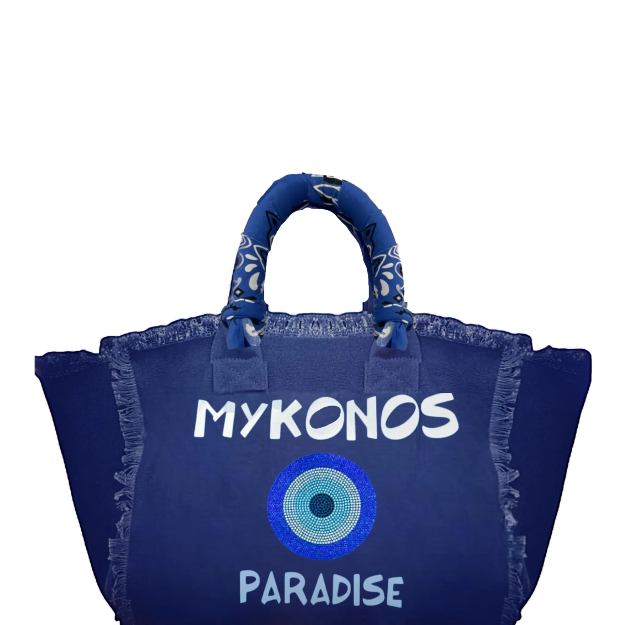 Mykonos Canvas Fringe Bag