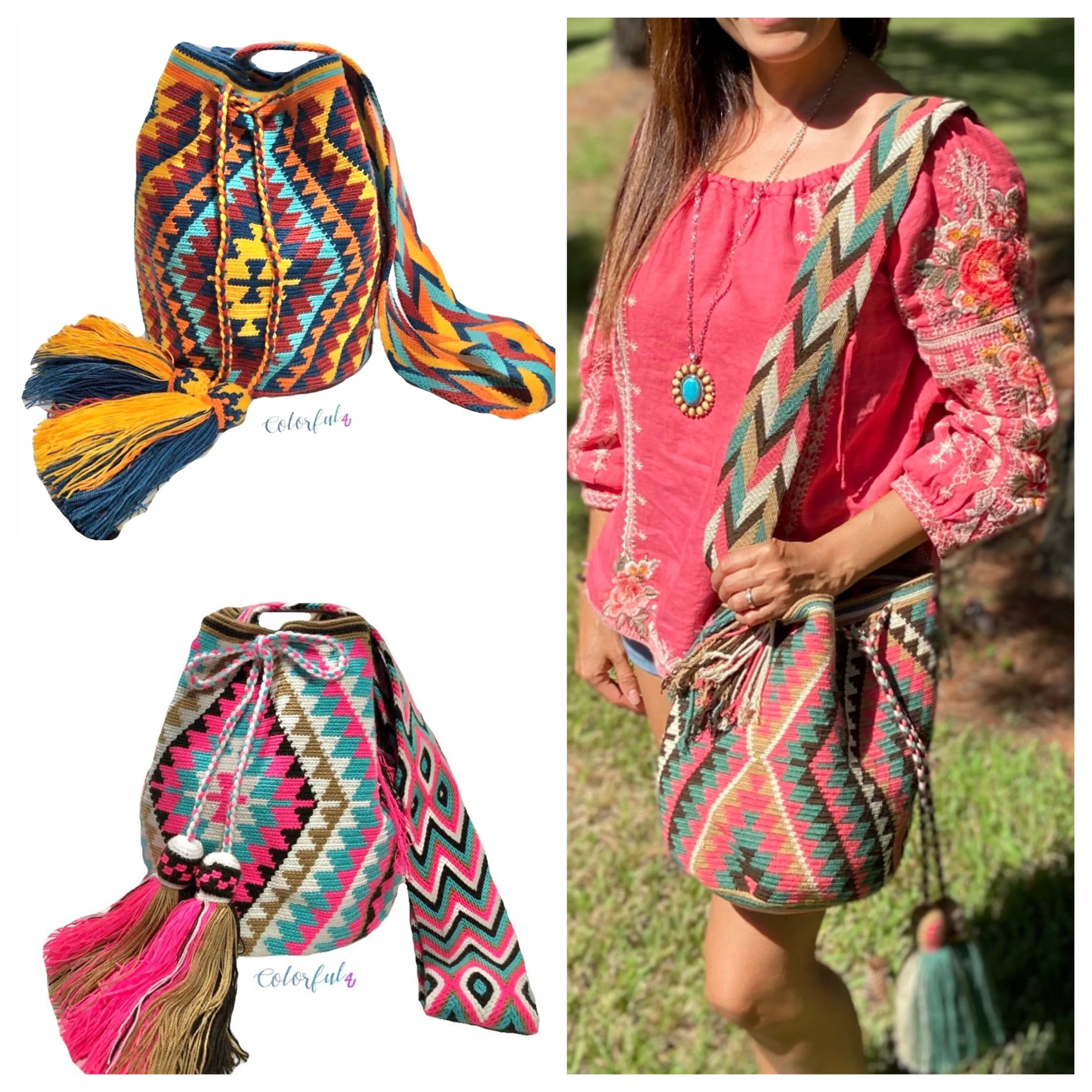 Navajo Bags Limited Edition | Large Crochet Boho Bags