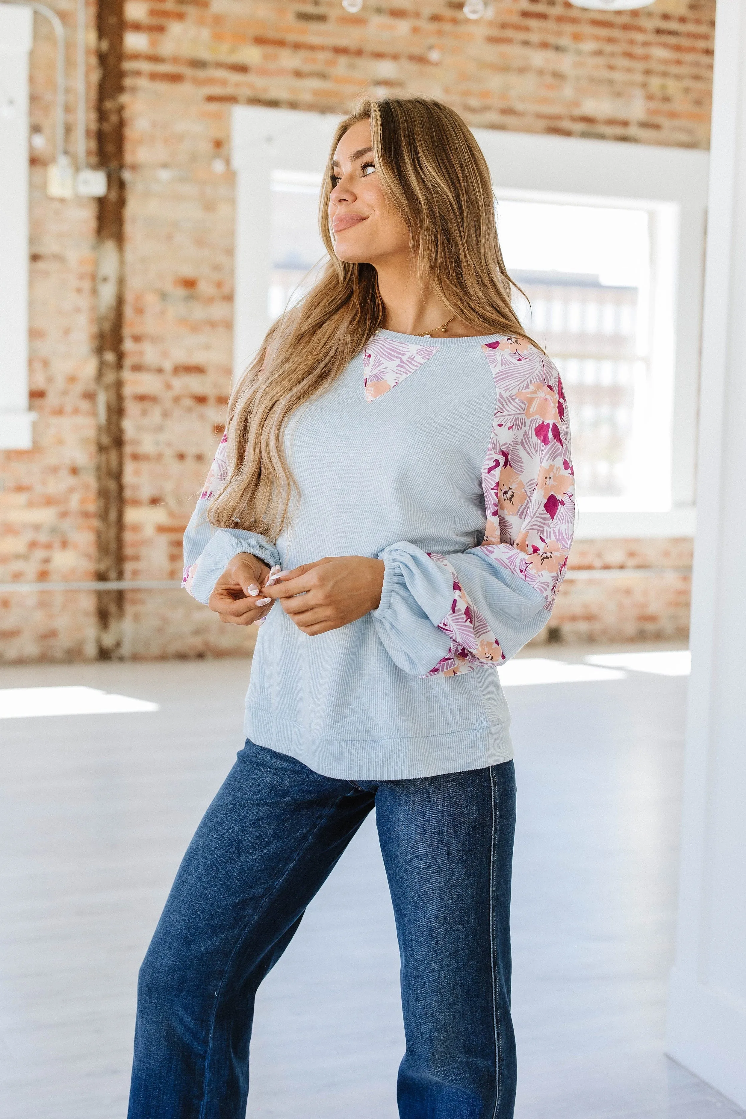 Norma Floral Balloon Sleeve Top | S-XL | PRE ORDER