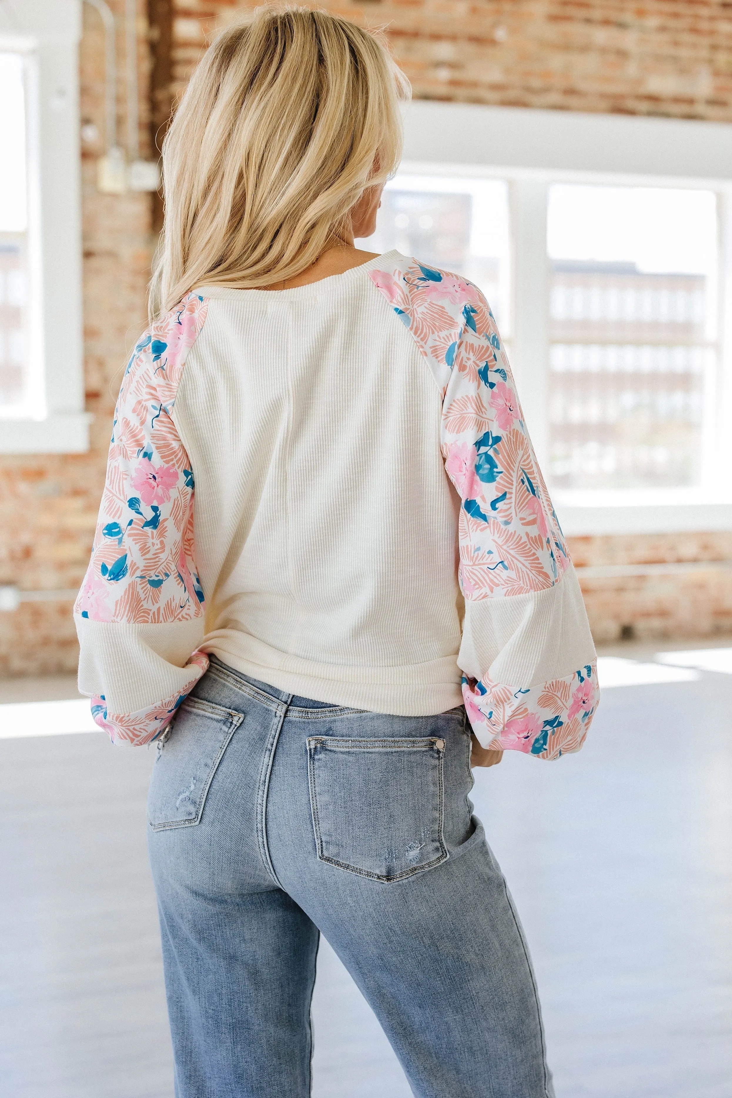 Norma Floral Balloon Sleeve Top | S-XL | PRE ORDER