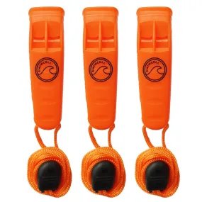 Orange Emergency Whistle For Swimming - Pack of 3