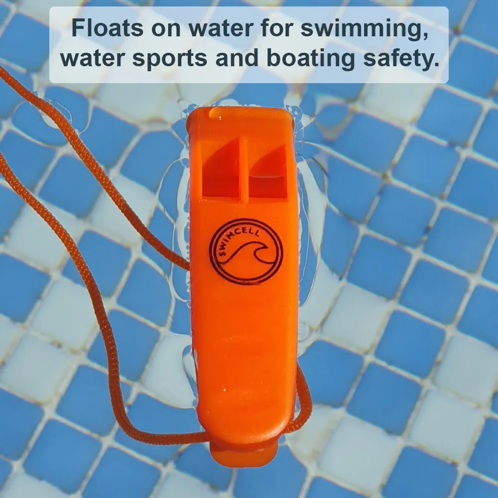 Orange Emergency Whistle For Swimming - Pack of 3