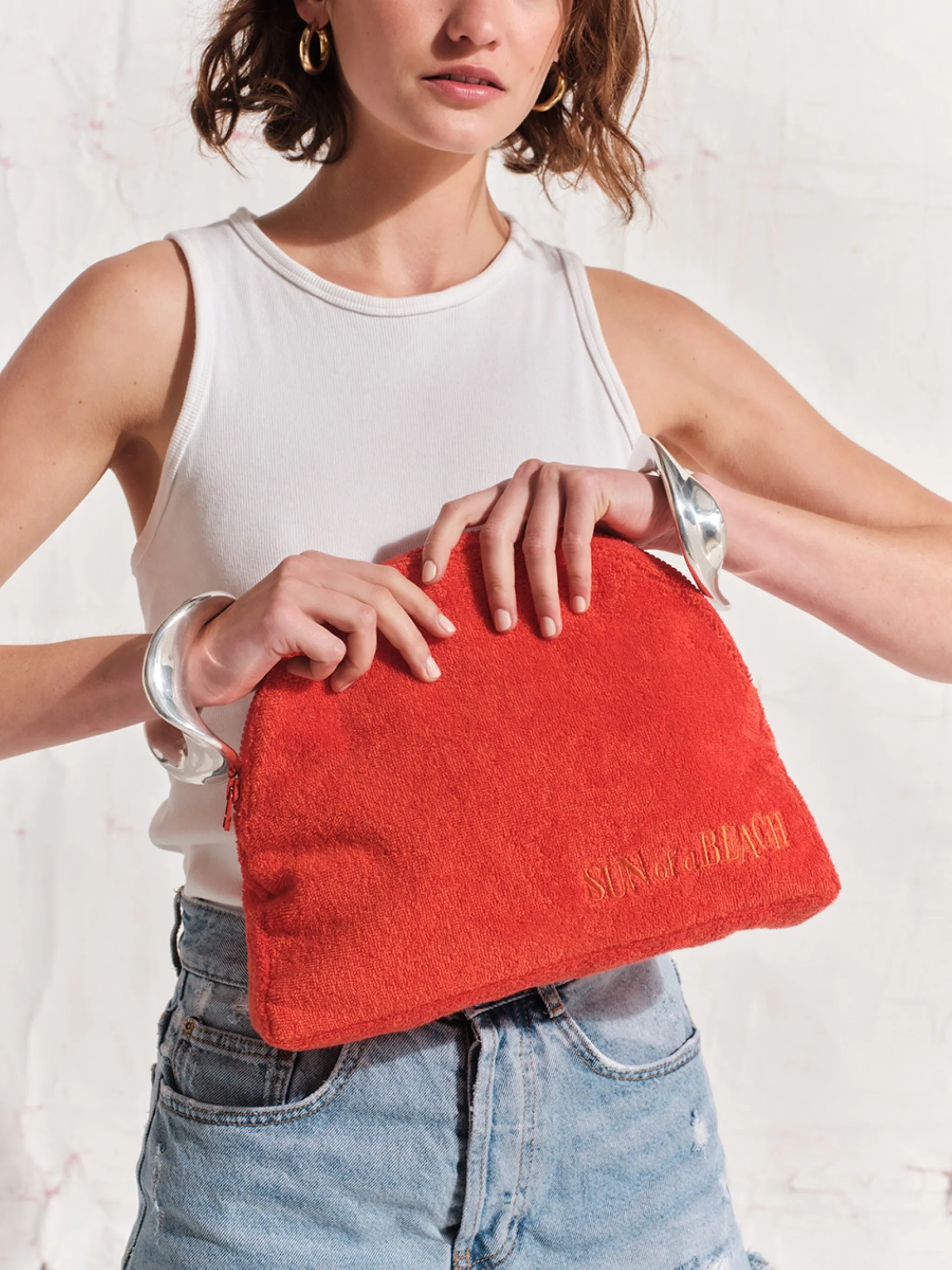 Orange | Large Waterproof Luna Pouch