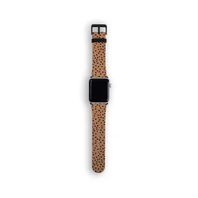 Orange Polka Dots Watch Strap