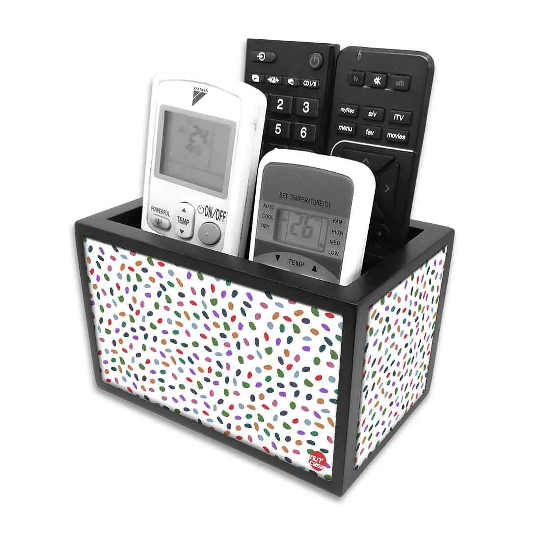 Organizer For TV AC Remotes - Multicolor Drops