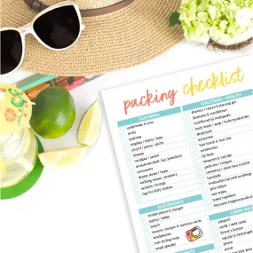 Packing Checklist