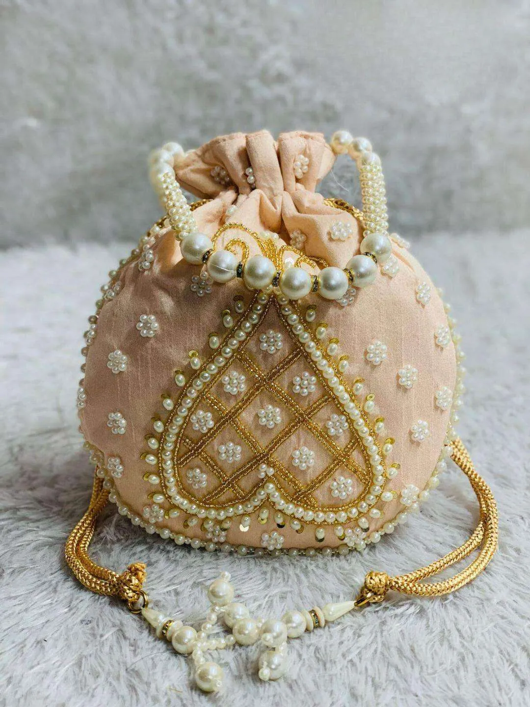 Pearl Beaded Potli Bags