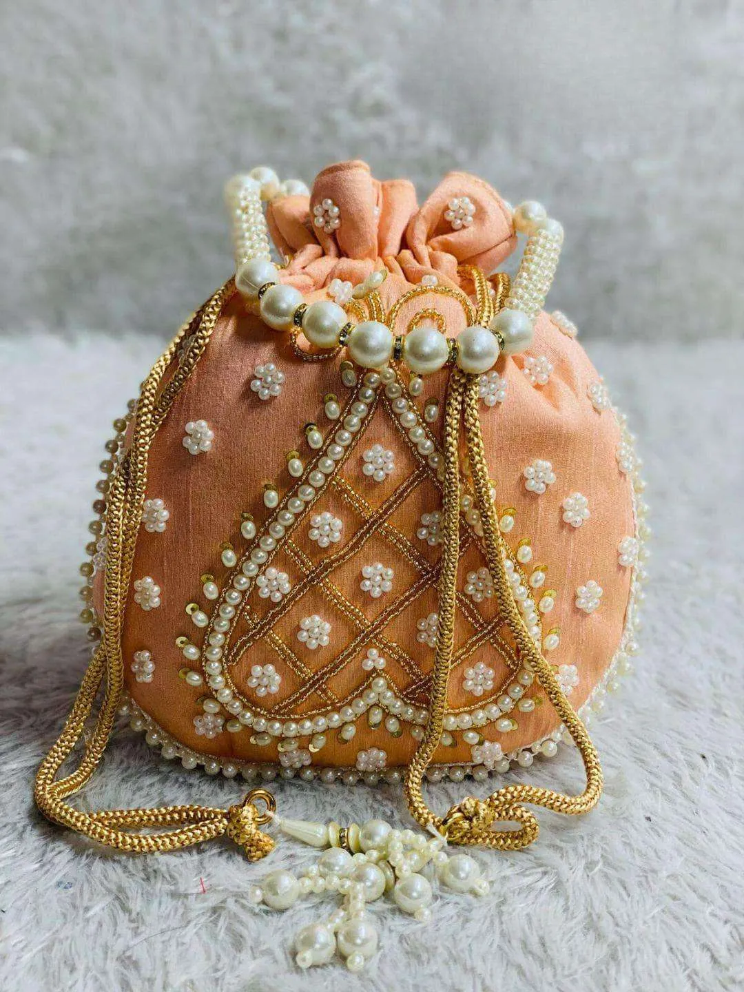 Pearl Beaded Potli Bags