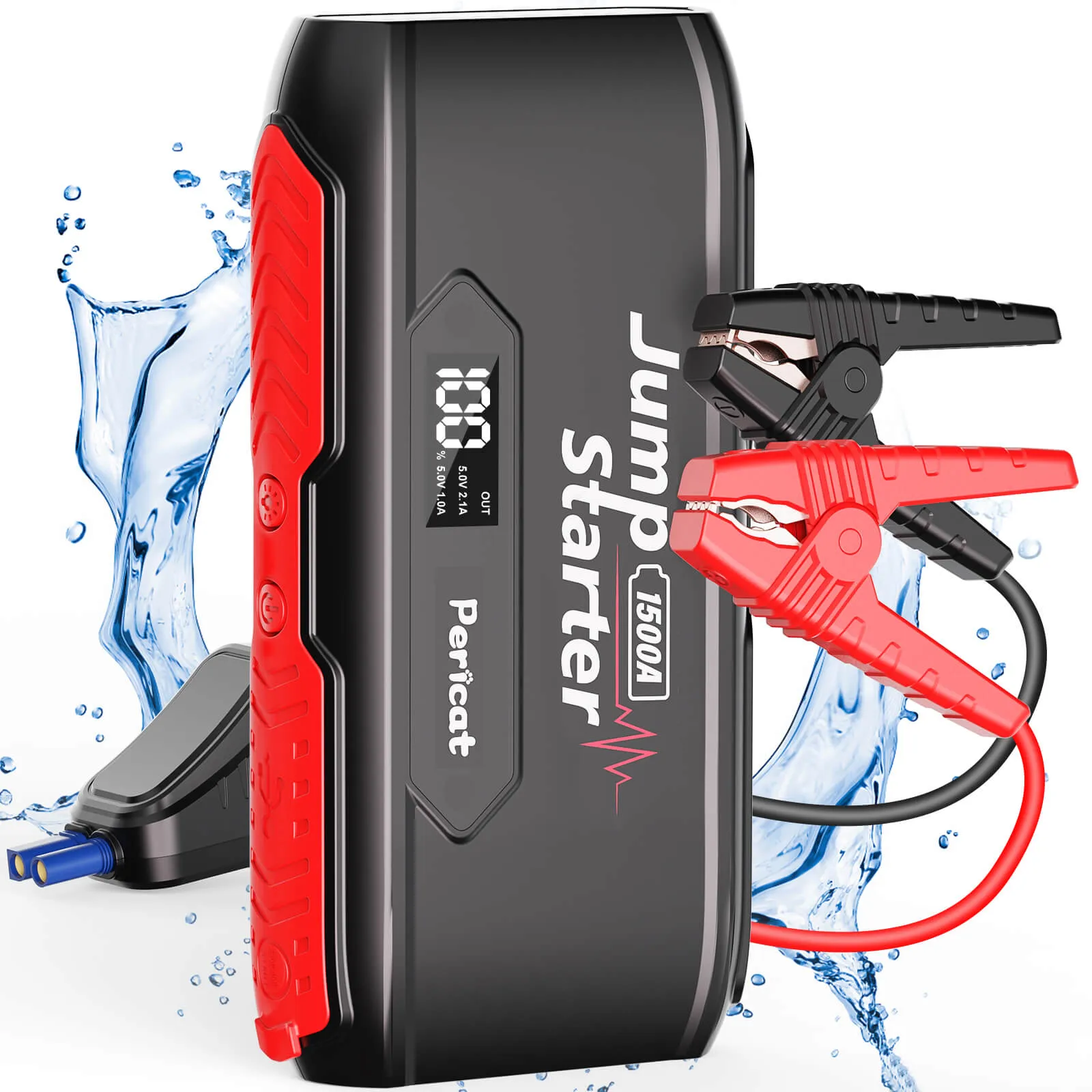 Pericat S400 Car Jump Starter,1500A Peak 18000mAh Portable Jump Starter Battery Pack