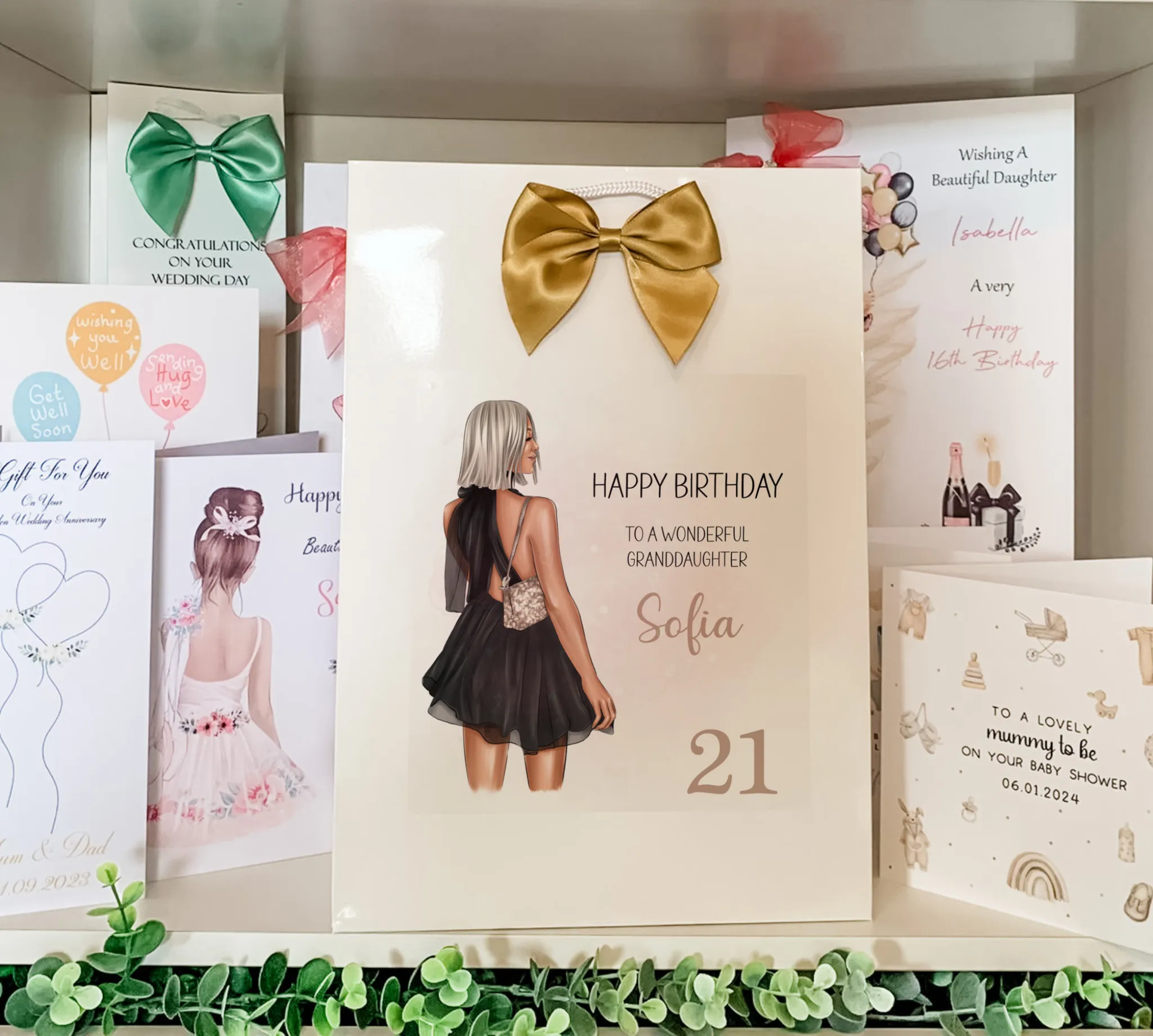 Personalised Birthday Gift Bag Girl