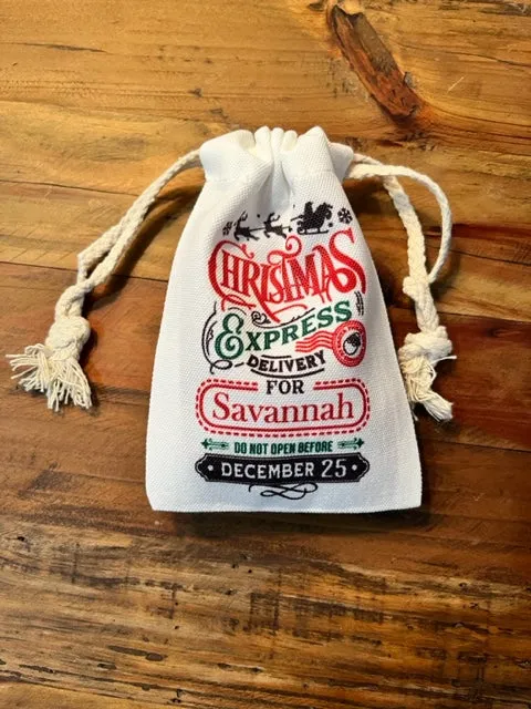 Personalized Canvas Gift Sacks