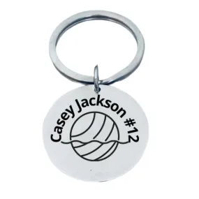 Personalized Waterpolo Keychain