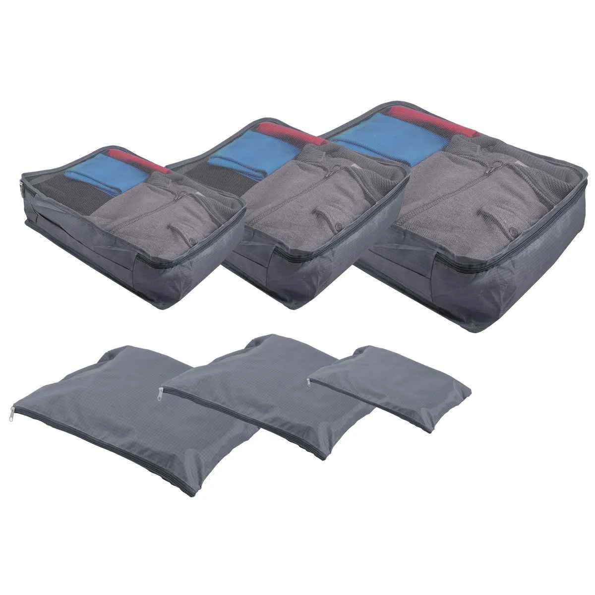 Pierre Cardin 6 Piece Travel Organiser/Packing Cubes