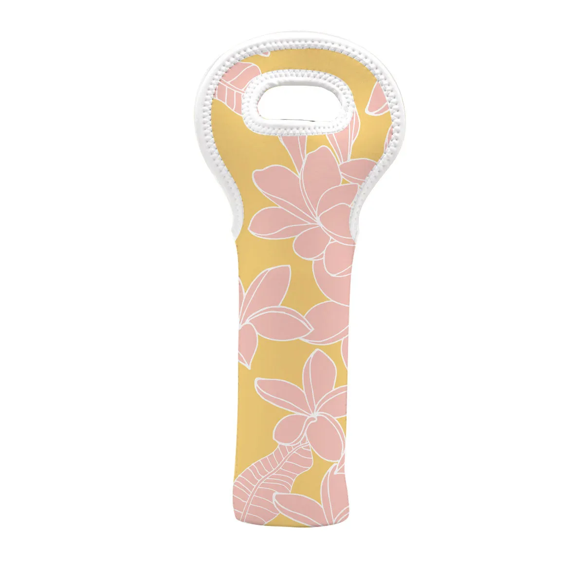 Plumeria Branches Neoprene Bottle Tote