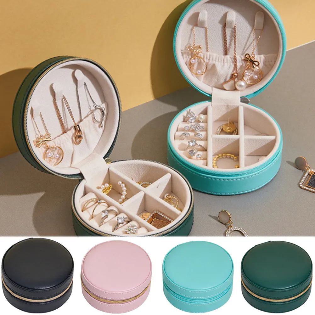 Portable Round Jewellery Organizer