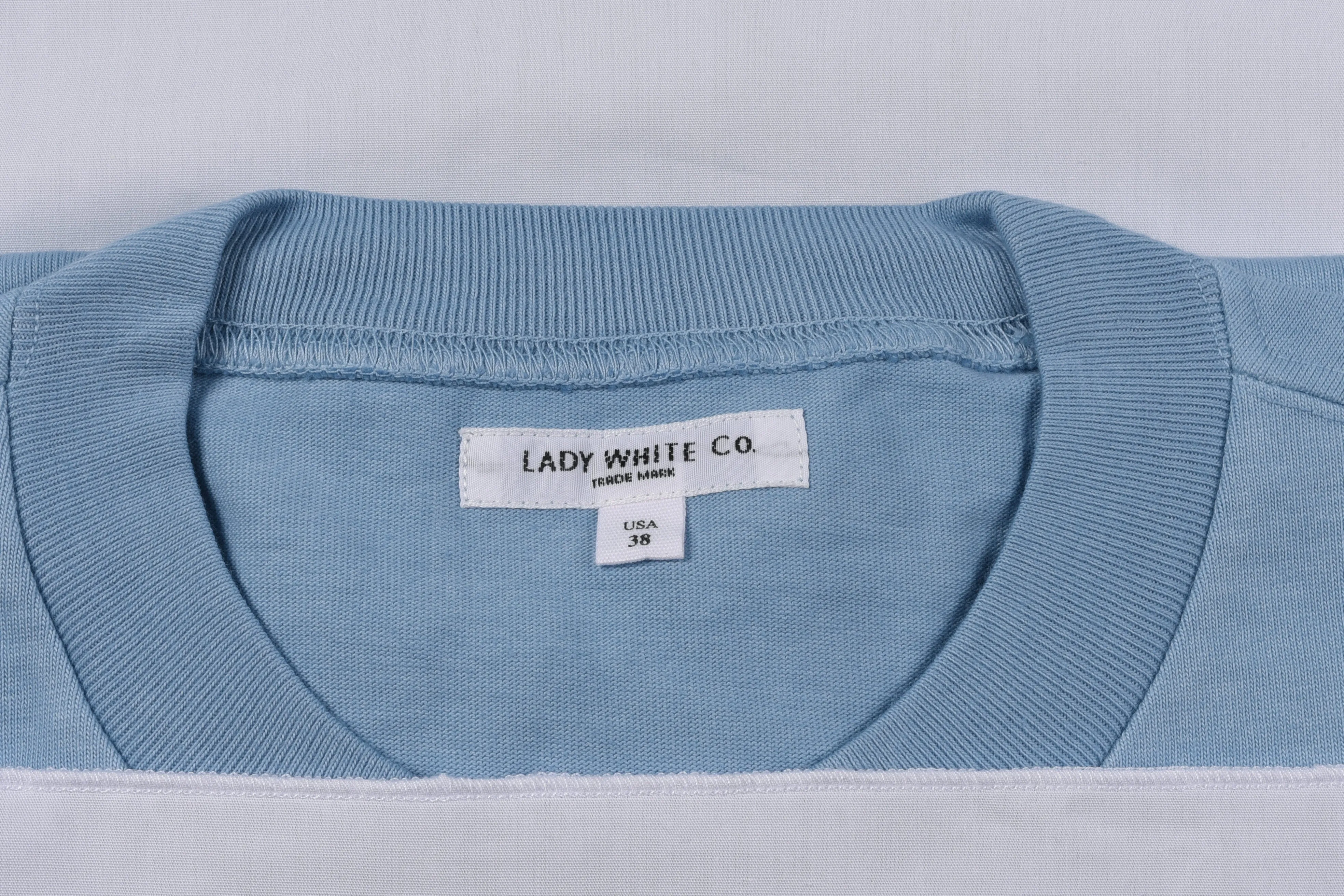 PPHH x LADY WHITE CO. RUGBY T-SHIRT - CORNFLOWER