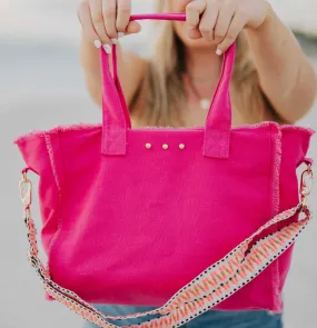 Pretty Simple Luna Fringe Canvas Tote