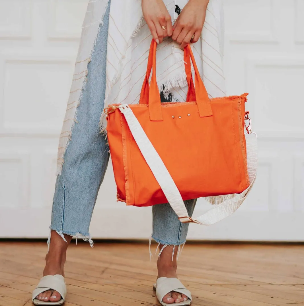 Pretty Simple Luna Fringe Canvas Tote