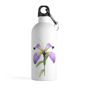 Purple Flower Stainless Steel Water Bottle