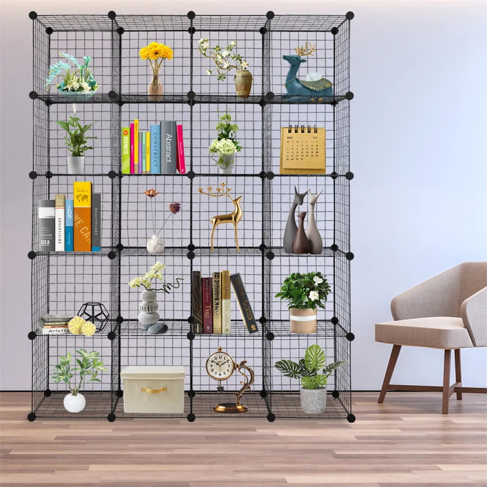 RONSHIN Diy 20-cube Storage Rack Multifunctional Unit Modular Organizer