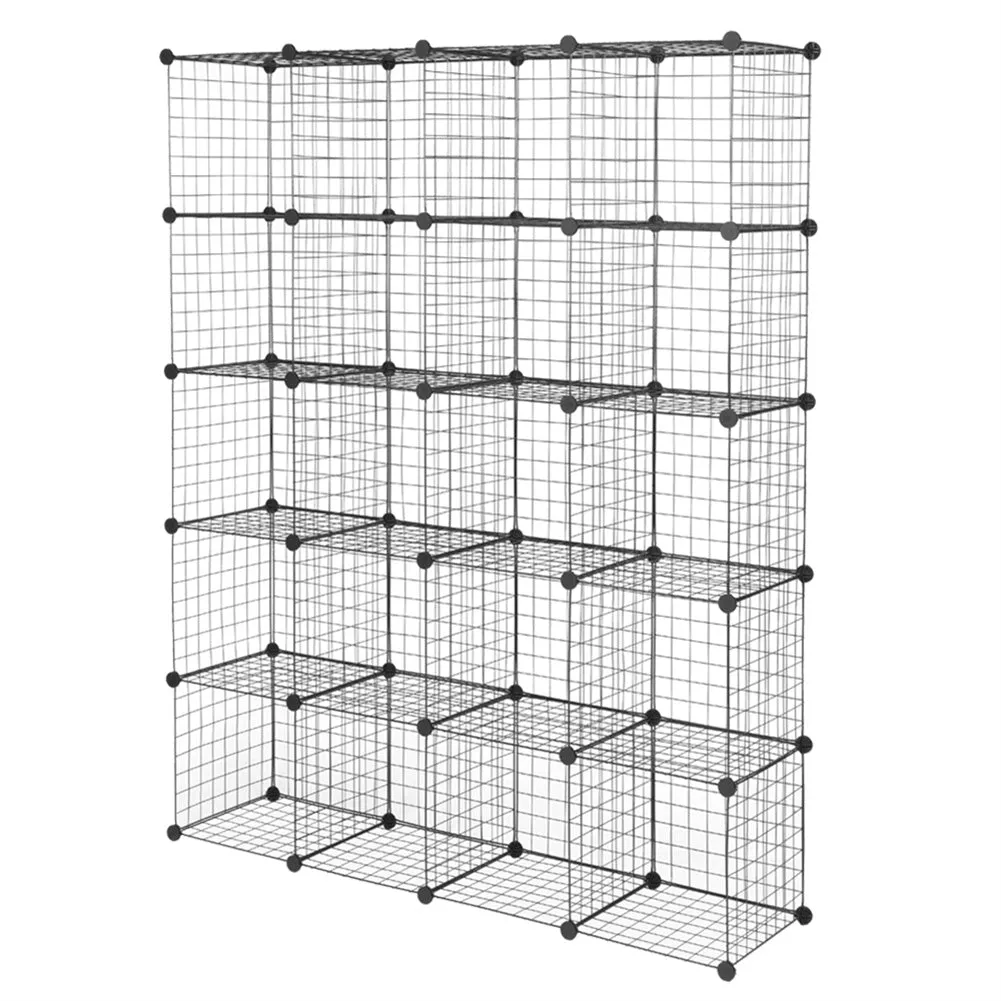 RONSHIN Diy 20-cube Storage Rack Multifunctional Unit Modular Organizer