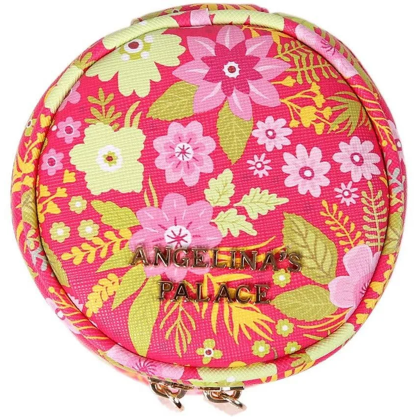 Round Jewelry Case Blossom Fuschia