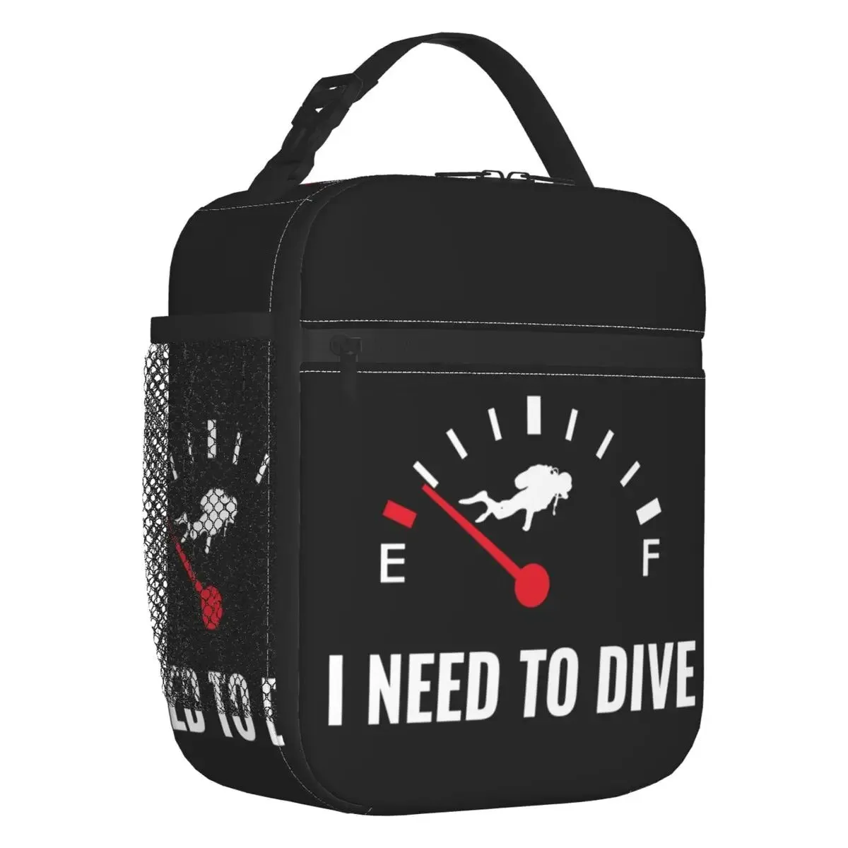 Scuba Diver Flag Reusable Lunch Bag for Women