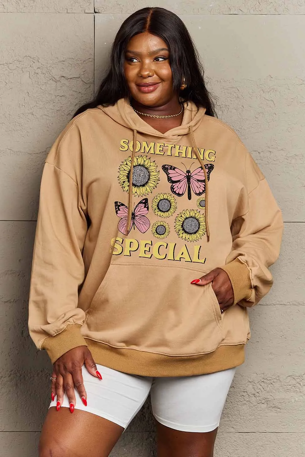 Simply Love Simply Love Full Size SOMETHING SPECIAL Graphic Hoodie