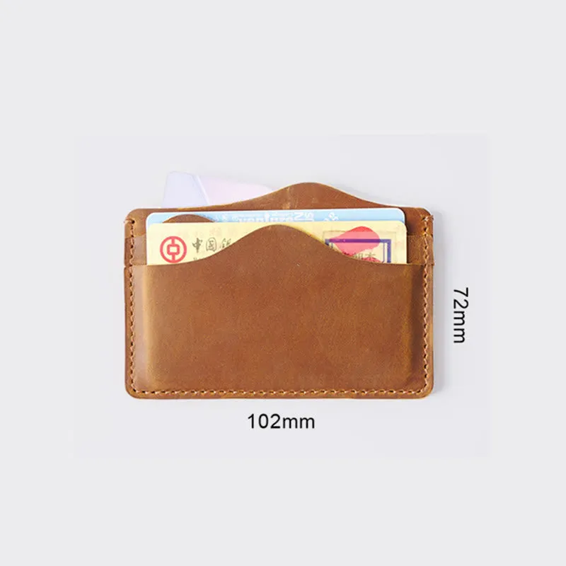 Slim Credit Card Wallet Men's Card Holder Retro Simple Portable Shopping Wallet