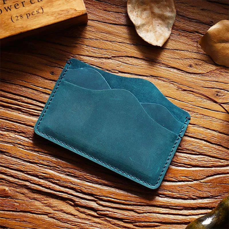 Slim Credit Card Wallet Men's Card Holder Retro Simple Portable Shopping Wallet