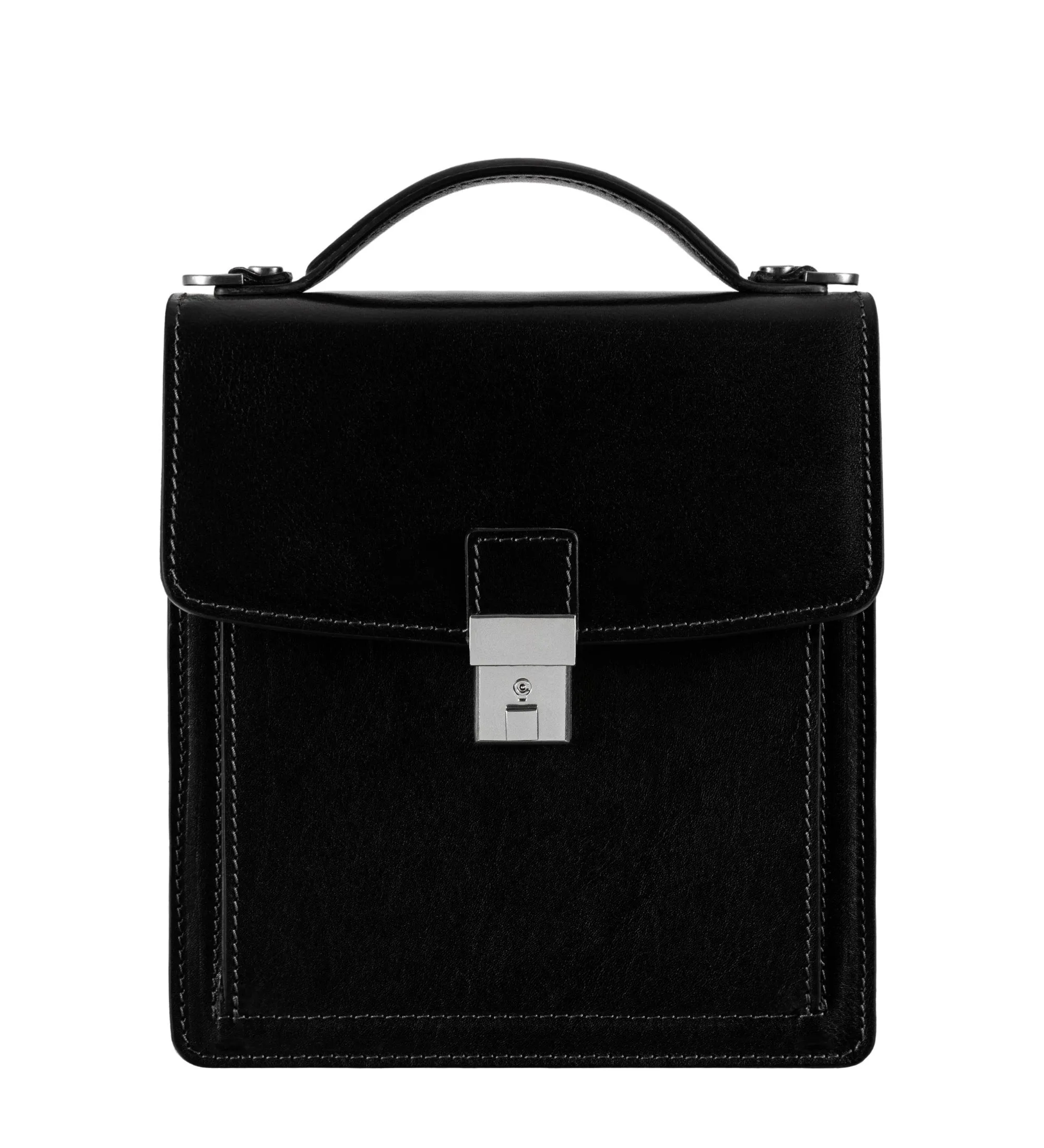 Small Full Grain Italian Leather Briefcase - Walden