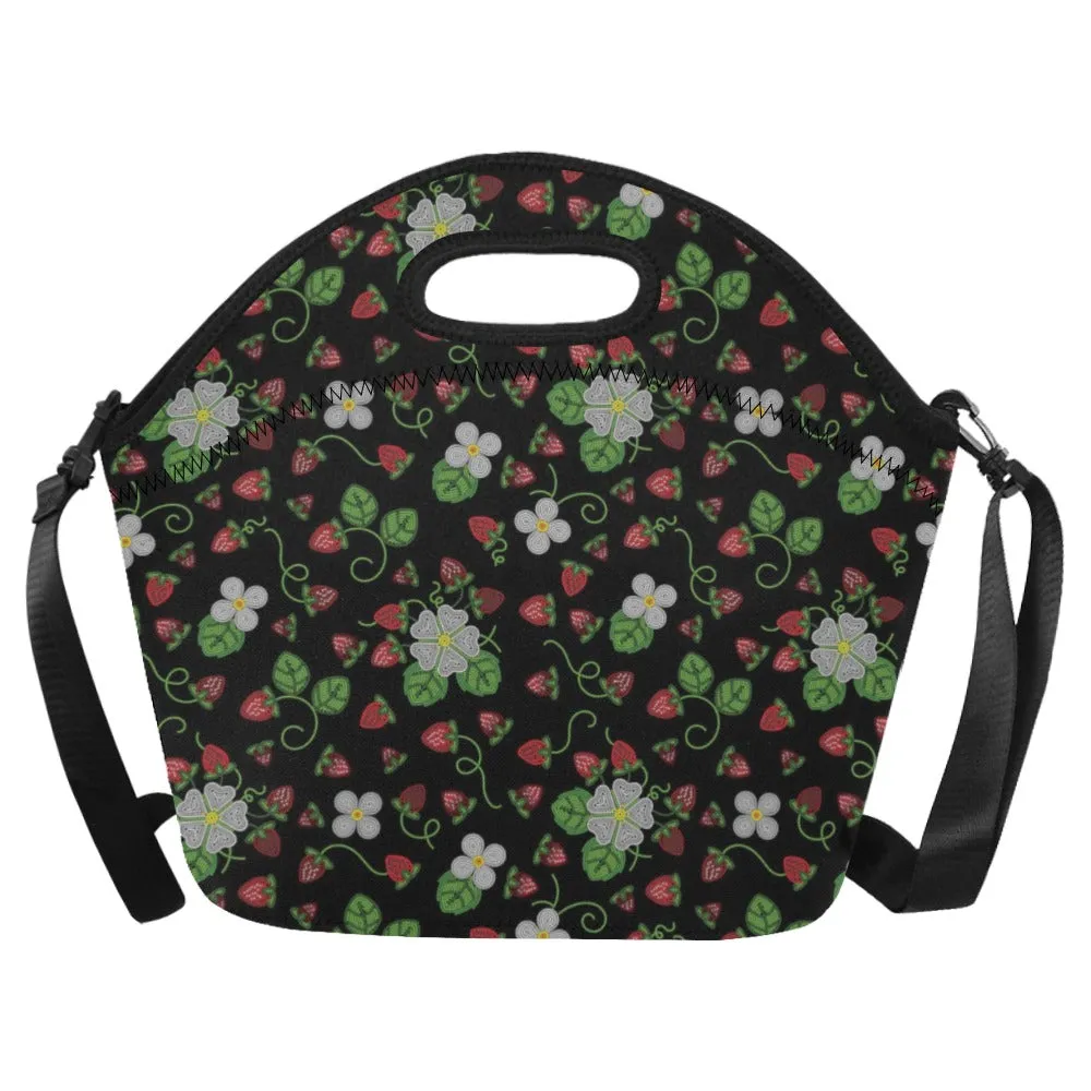 Strawberry Dreams Midnight Neoprene Lunch Bag/Large