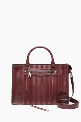 Stripe Regan Satchel Tote