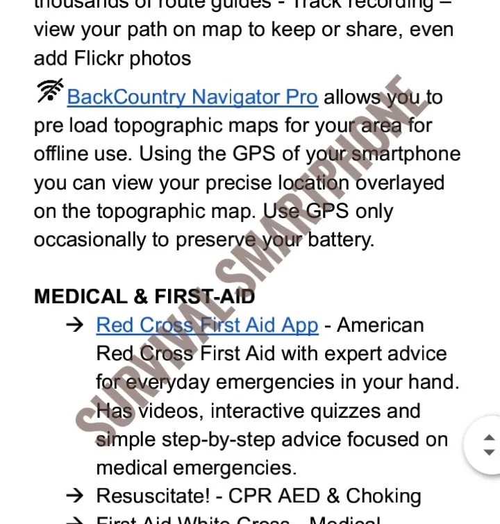 Survival Smartphone - Viable Operations of a Mobile Phone [PDF]