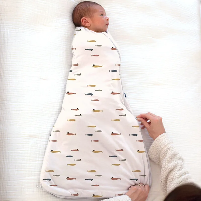 Swaddle Sleep Bag - Fish with a Hat