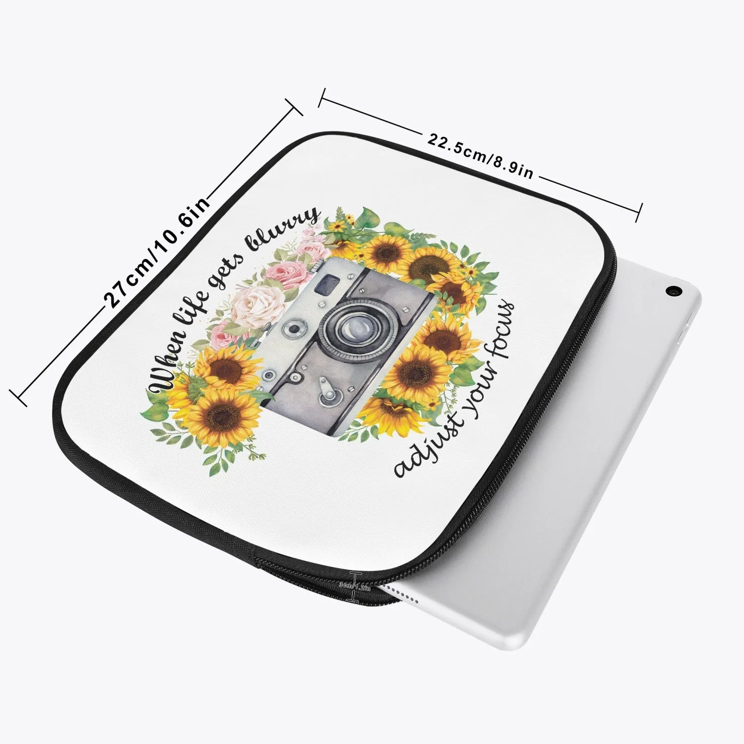 Tablet Sleeve - When life gets blurry adjust your focus, awd-1365