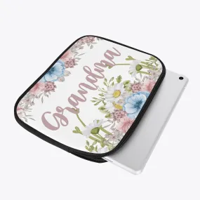 Tablet Sleeve - Wildflowers - Grandma