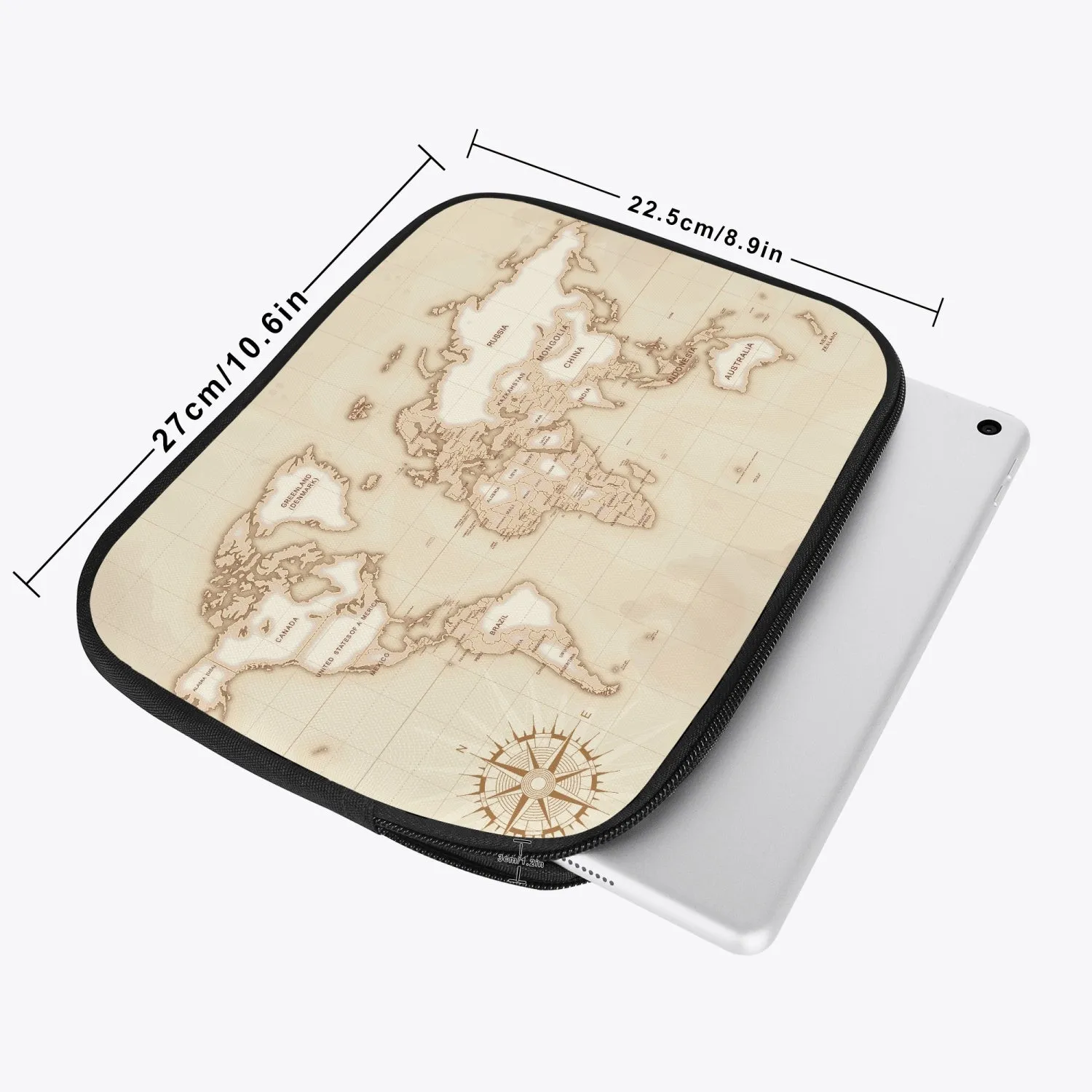 Tablet Sleeve - World Map